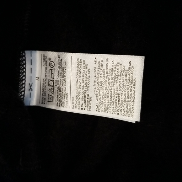 Old Navy black wide leg fleece lined athletic pants! NWOT Sz M - Picture 2 of 4